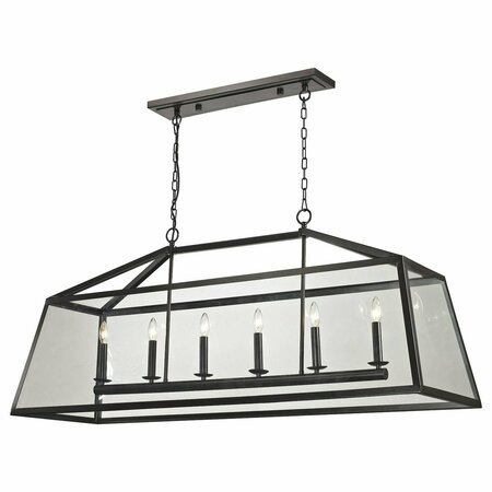 ELK LIGHTING Alanna Collection 6 Light Pendant In Oil Rubbed Bronze 31509/6